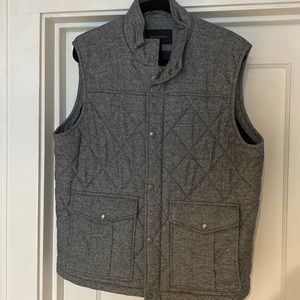 Mens banana republic gray vest size large
